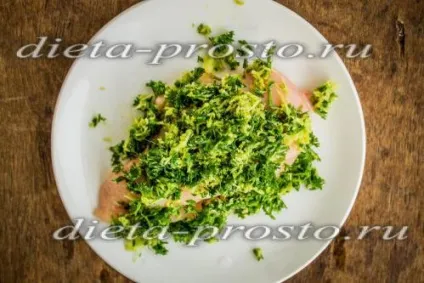 Курка, маринована з імбиром, зеленню і часником (зелень) Курка, маринована з імбиром, зеленню і часником