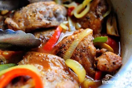 Курка по-мисливські - покроковий рецепт з фото на (болгарські перці Штуки) Курка по-мисливські - покроковий рецепт з фото на