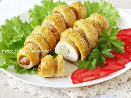 Курка в листковому тісті в духовці рецепт з фото, легкі рецепти (тесті) Курка в листковому тісті в духовці рецепт з фото, легкі рецепти