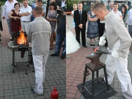 Коваль щастя - справжній коваль на вашому весіллі (машини на весілля) Коваль щастя - справжній коваль на вашому весіллі