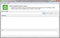 Live mail to outlook transfer utility user - керівництво