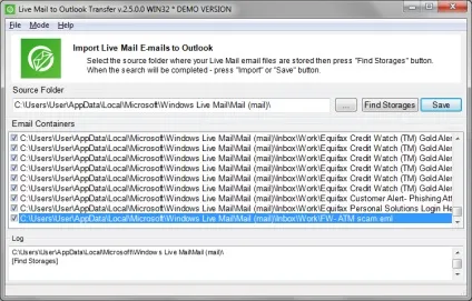 Live mail to outlook transfer utility user - керівництво