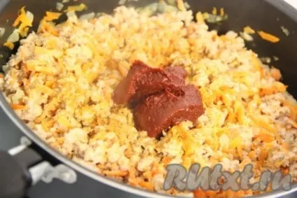 Макарони по-флотськи з томатною пастою - рецепт з фото (пастою) Макарони по-флотськи з томатною пастою - рецепт з фото