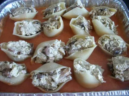 Макарони, фаршировані куркою і грибами - покроковий рецепт з фото на (рецепти) Макарони, фаршировані куркою і грибами - покроковий рецепт з фото на
