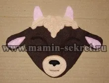 Маска козеня для дитячого саду (маска) Маска козеня для дитячого садка