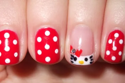 Манікюр hello kitty покроково на фото і відео - манікюр в домашніх умовах (манікюр) Манікюр hello kitty покроково на фото і відео - манікюр в домашніх умовах