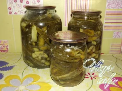 Мариновані огірки шматочками на зиму рецепт з фото (цукор) Мариновані огірки шматочками на зиму рецепт з фото