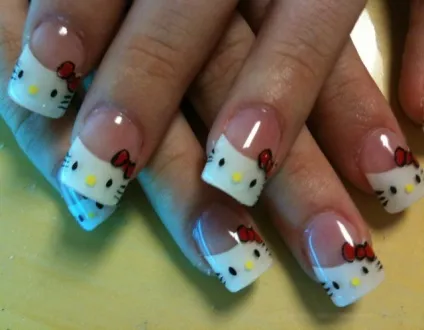 Манікюр hello kitty покроково на фото і відео - манікюр в домашніх умовах (hello) Манікюр hello kitty покроково на фото і відео - манікюр в домашніх умовах