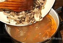 Сирний суп з грибами швидко - рецепт з покроковими фото (швидко) Сирний суп з грибами швидко - рецепт з покроковими фото