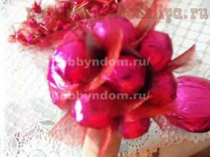 Майстер-клас по букетів з цукерок вишня