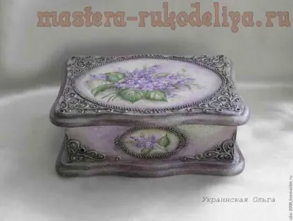Майстер-клас з розпису шкатулка з філігранню бузок (бузок) Майстер-клас з розпису шкатулка з філігранню бузок