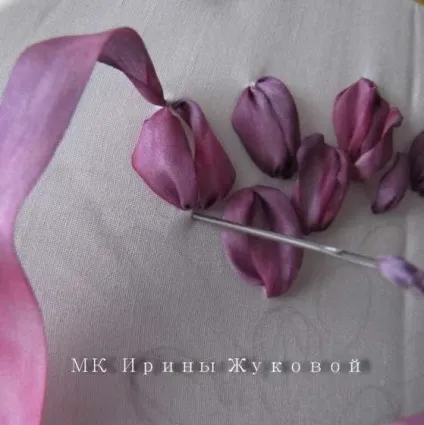 Майстер-клас з вишивки стрічками букет з тюльпанами (букет) Майстер-клас з вишивки стрічками букет з тюльпанами