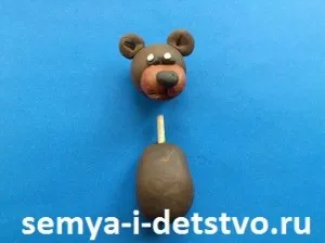 Ведмідь з пластиліну - майстер-клас з ліплення (ведмідь) Ведмідь з пластиліну - майстер-клас з ліплення