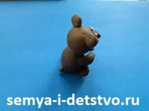 Ведмідь з пластиліну - майстер-клас з ліплення (пластиліну) Ведмідь з пластиліну - майстер-клас з ліплення