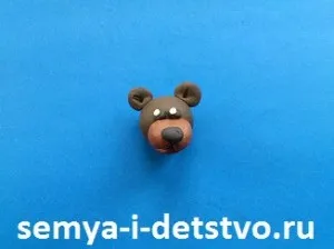 Ведмідь з пластиліну - майстер-клас з ліплення (ліплення) Ведмідь з пластиліну - майстер-клас з ліплення