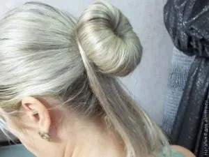 Мк зачіска пучок за допомогою гумки пончик (зачіска пучок за допомогою гумки пончик) Мк зачіска пучок за допомогою гумки пончик