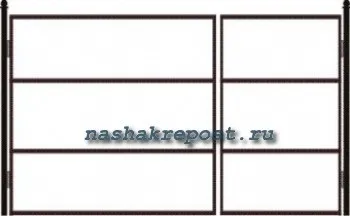 Металеві ворота своїми силами - креслення, етапи складання (ворота) Металеві ворота своїми силами - креслення, етапи складання