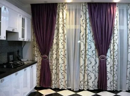 Моделі штор для кухні (42 фото) відео-інструкція - як зшити саморобні фіранки своїми руками, (фото) Моделі штор для кухні (42 фото) відео-інструкція - як зшити саморобні фіранки своїми руками,