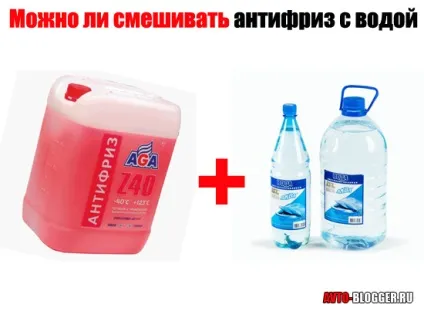 Чи можна змішувати антифриз з водою, автоблог (можна) Чи можна змішувати антифриз з водою, автоблог
