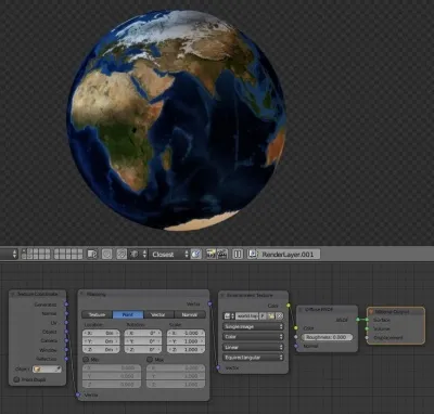Накладання текстури на планету - blender - interplanety