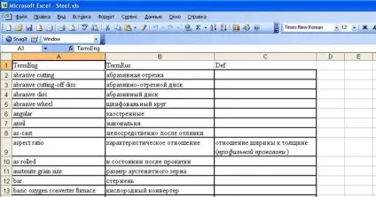 Створення бази зі словника термінів, Традос замітки на полях (Steel натискаємо Open) Створення бази зі словника термінів, Традос замітки на полях