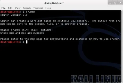 Створюємо wordlist з crunch