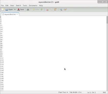 Створюємо wordlist з crunch