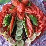 Оформлення овочевий нарізки ідеї з фото для святкового столу (оформлення) Оформлення овочевий нарізки ідеї з фото для святкового столу