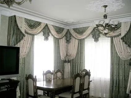Оформлення вікон шторами фото