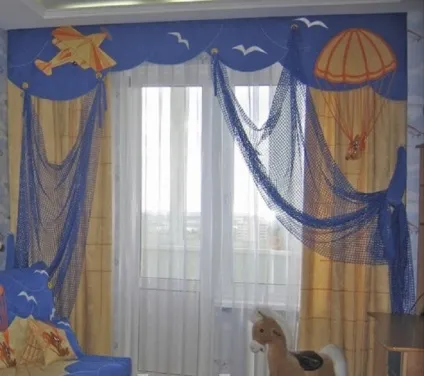 Оформлення вікон шторами фото