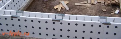 Опалубка з пінопласту - ціна і схема установки (опалубка) Опалубка з пінопласту - ціна і схема установки
