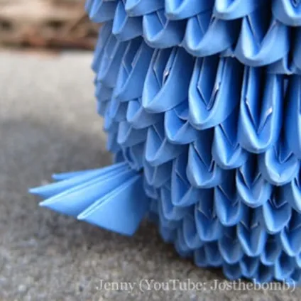 Орігамі сова з модулів схема зборки і покрокова інструкція (покрокова) Орігамі сова з модулів схема зборки і покрокова інструкція