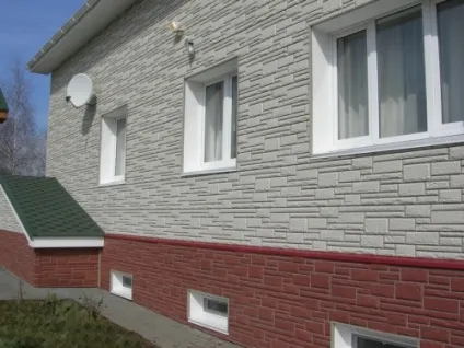 Оздоблення цоколя каменем диким піщаником, вартість робіт, відео-інструкція по монтажу фундаменту (обробка) Оздоблення цоколя каменем диким піщаником, вартість робіт, відео-інструкція по монтажу фундаменту