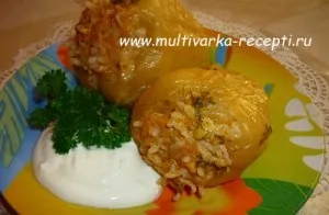 Перець фарширований в мультиварці