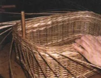 Плетіння квадратної кошика, прямокутна кошик з лози (плетіння) Плетіння квадратної кошика, прямокутна кошик з лози