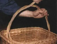 Плетіння квадратної кошика, прямокутна кошик з лози (кошики) Плетіння квадратної кошика, прямокутна кошик з лози