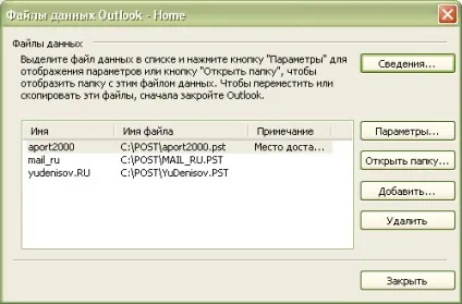 Поштові клієнти - настройка параметрів пошти в панелі управління windows (панель) Поштові клієнти - настройка параметрів пошти в панелі управління windows