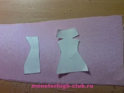 Падалка плаття - троянда - для ляльок монстр хай (ляльок) Падалка плаття - троянда - для ляльок монстр хай