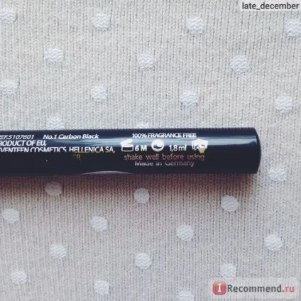 Підводка для очей seventeen high precision liner waterproof - «гарний ефект, але він не