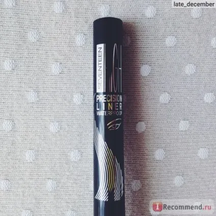 Підводка для очей seventeen high precision liner waterproof - «гарний ефект, але він не