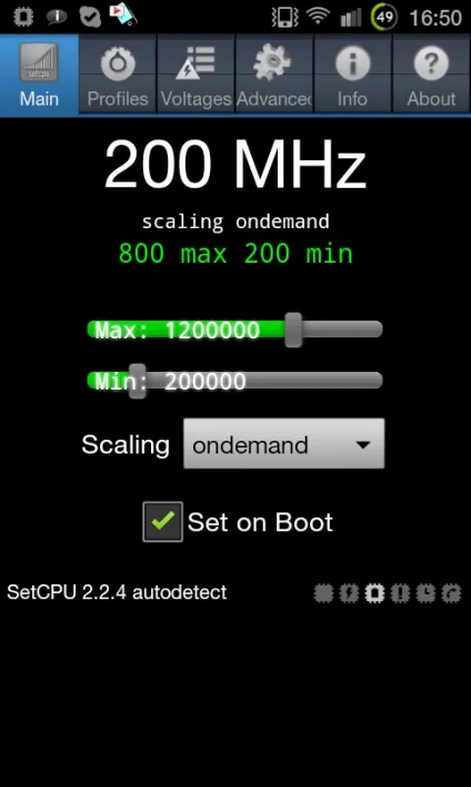 Зниження максимальної частоти процесора смартфона samsung galaxy s 2 (зниження частоти процесора) Зниження максимальної частоти процесора смартфона samsung galaxy s 2