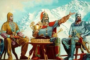 Послідовність тостів за осетинським столом (Уацілла Овечий Фалвара) Послідовність тостів за осетинським столом