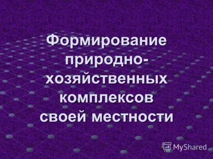 Презентація на тему формування природно-господарських комплексів своєї місцевості (господарських) Презентація на тему формування природно-господарських комплексів своєї місцевості