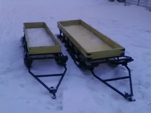 Причіп для снігохода, відмінний помічник при перевезенні вантажів (причіп) Причіп для снігохода, відмінний помічник при перевезенні вантажів