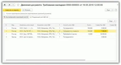 Розподіл пдв в 1с 8