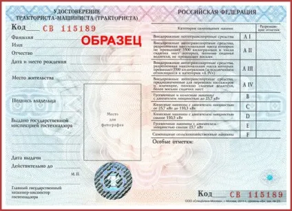 Розшифровка категорій тракторних прав нового зразка (Пробки Москві онлайн) Розшифровка категорій тракторних прав нового зразка