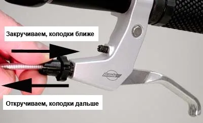 Регулювання гальм (v-brake)