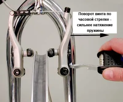 Регулювання гальм (v-brake)