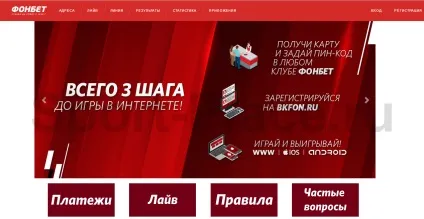 Реєстрація на офіційному сайті букмекерської контори Фонбет (сайті) Реєстрація на офіційному сайті букмекерської контори Фонбет