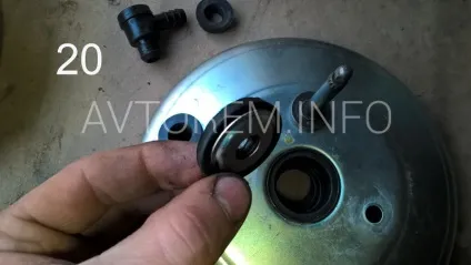 Ремонт вакуумного підсилювача гальм (вут) автомобілів ваз 2108-21099, ваз 2110-2112, ваз (шипить вакуумний підсилювач гальм ваз) Ремонт вакуумного підсилювача гальм (вут) автомобілів ваз 2108-21099, ваз 2110-2112, ваз